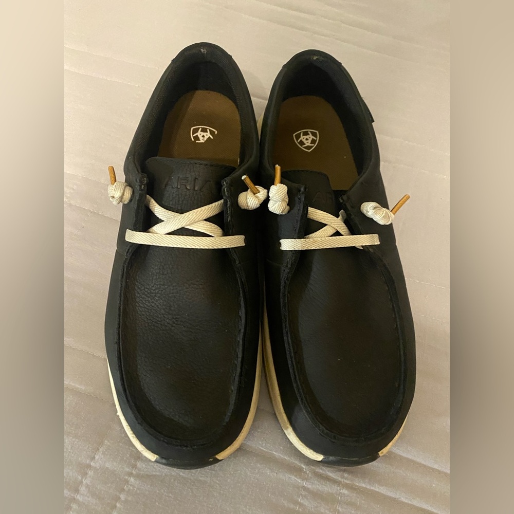 Ariat Buckeye H2O Waterproof Shoes Black Women’s 8.5 Casual Comfort Slip-On